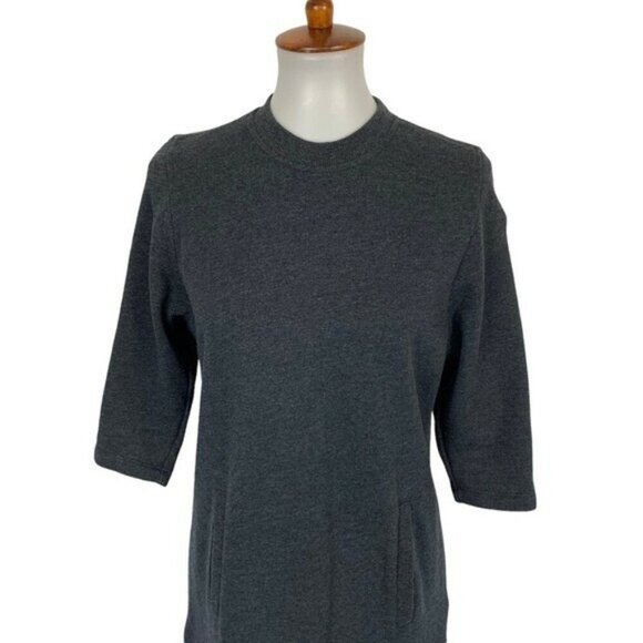 Fabletics Sweater Dress Small Gray Long Sleeve Athleisure Cozy - Picture 2 of 6